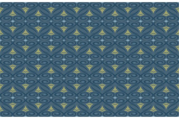 Abstract Swirl Blue Pattern