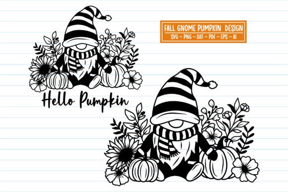 Fall Gnome Svg Fall Svg Gnome Pumpkin
