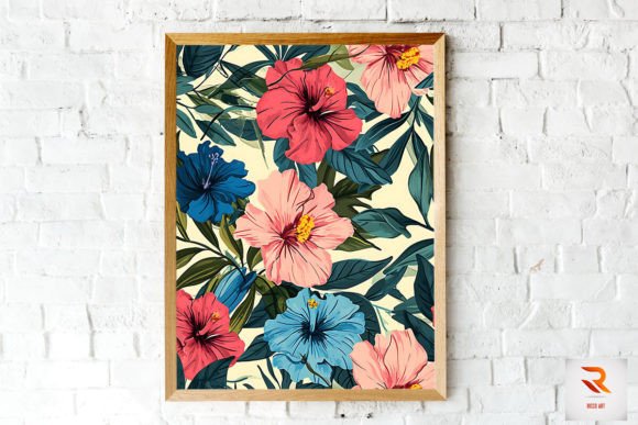 Fantastic Flowers Pattern Wall Art