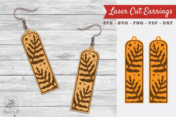 Floral Laser Cut Earrings SVG 3