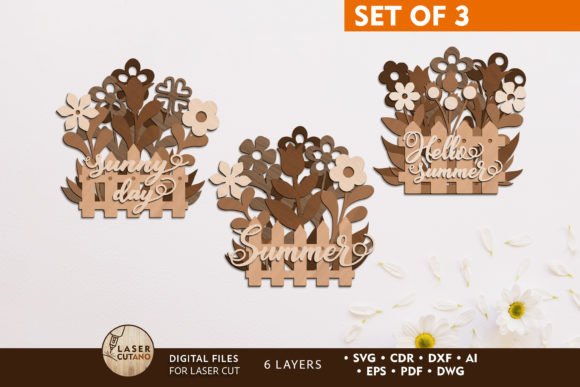 Flower Decorative Baskets Templates