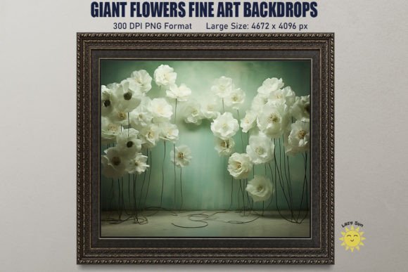 Giant Flowers Fine Art Backdrop