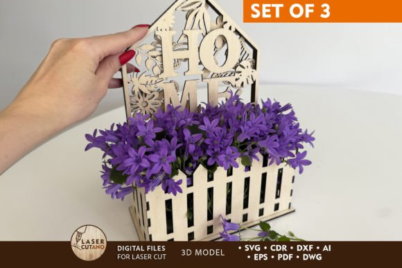 Home Decorative Flower Basket Bundle