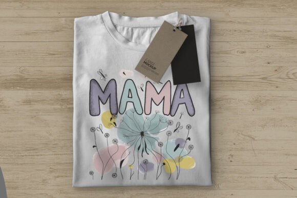 Mama Flower Popular T Shirt Design
