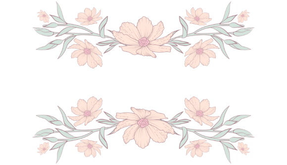 Romantic Flower Frame