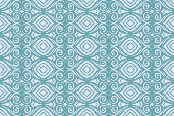 Soft Blue Curve Pattern Review