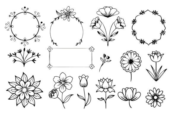 Spring Floral Frame, Lovely Floral Frame