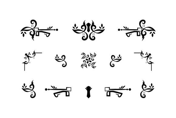 Vintage Ornament Border Dividers Ornate