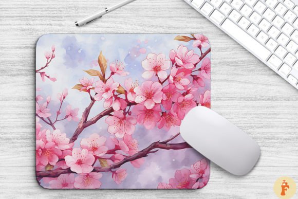Watercolor Cherry Blossom Background